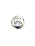 Balhoofdmoer 26mm Tomos A3 / A35 CLAW aluminium zilver met logo