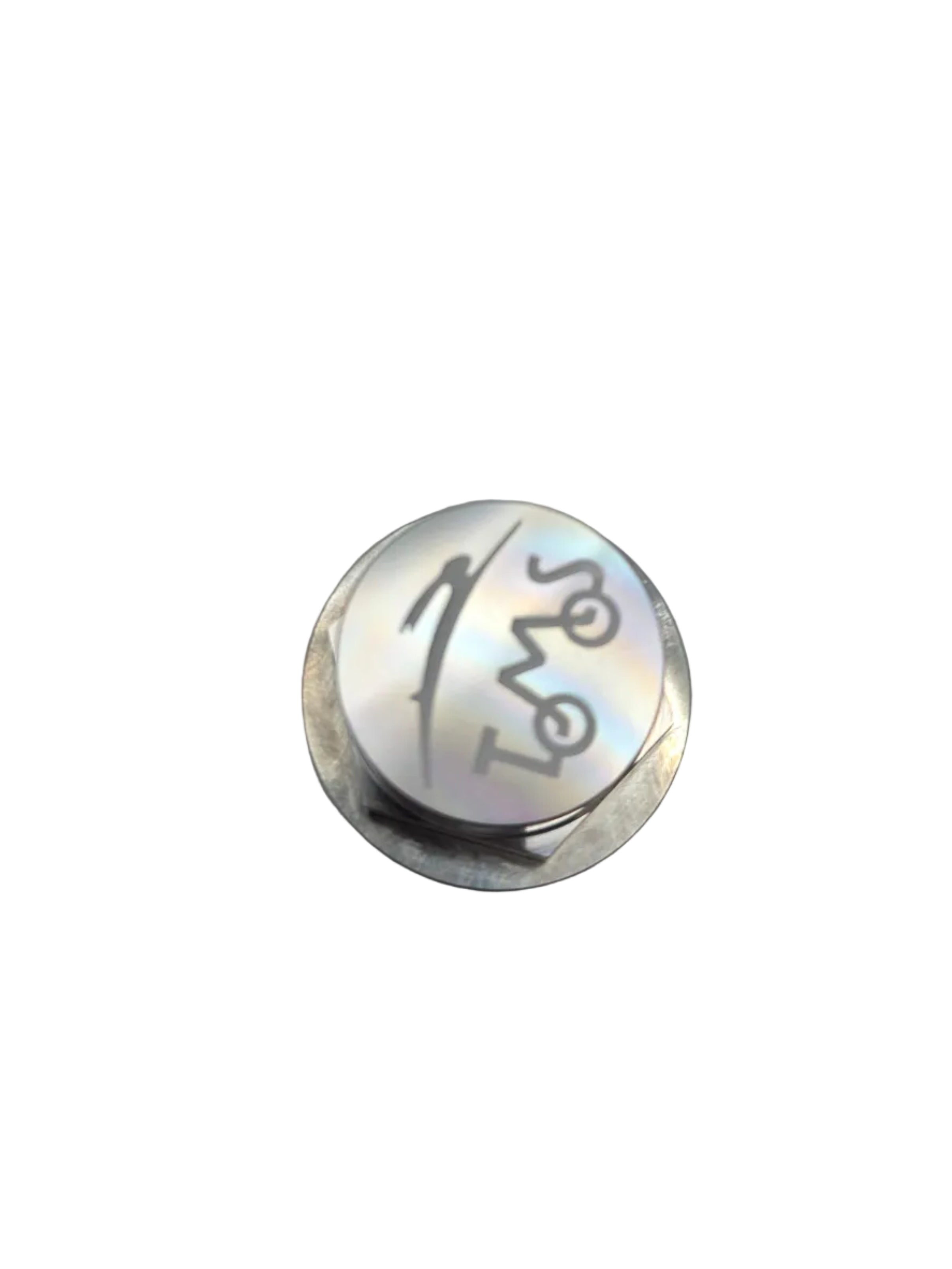 Balhoofdmoer 26mm Tomos A3 / A35 CLAW aluminium zilver met logo