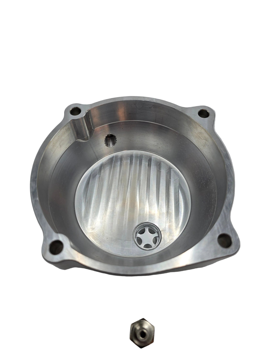 Koppelingsdeksel Puch Maxi S / N E50 aluminium CNC met koelribben voor trekstart CLAW