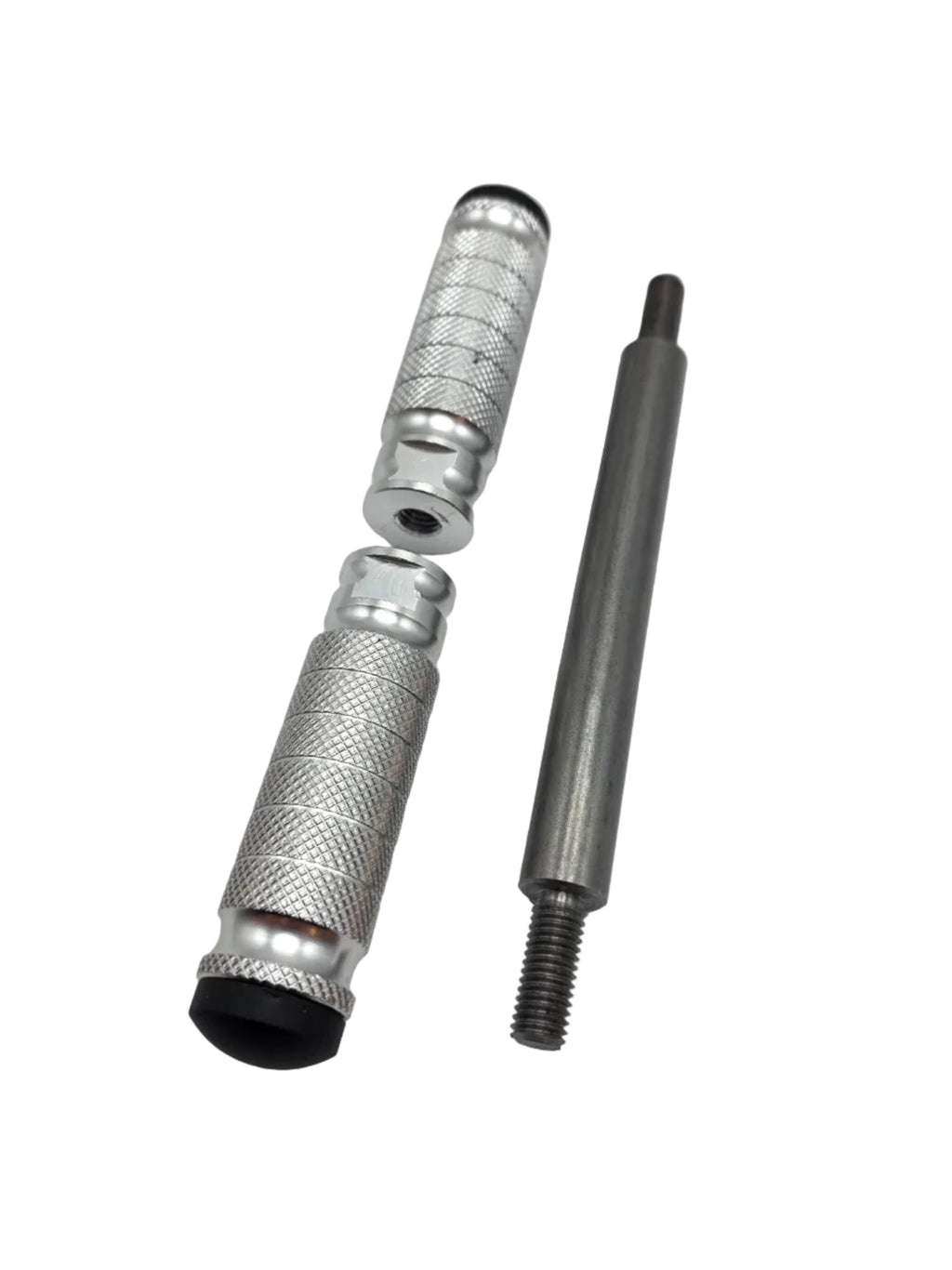 Voetsteun Puch Maxi S / 2-speed CLAW aluminium zilver